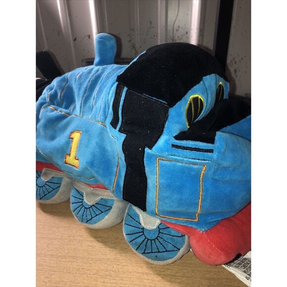 Thomas & Friends 2013 Nice Pillow Plush 17" Thomas The Train Cuddle Embroidered - Picture 4 of 6
